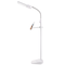 OttLite White Dual Shade LED Floor Lamp with USB Charging Station